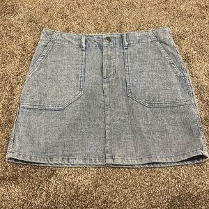 Faux Denim Skirt